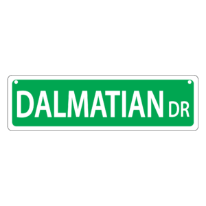 Dalmatian Mini Street Sign