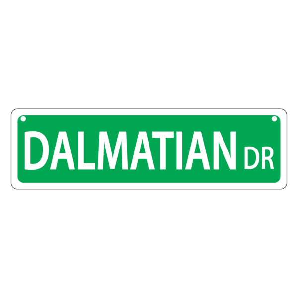Dalmatian Mini Street Sign