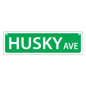 Husky Mini Street Sign