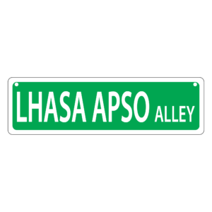 Lhasa Apso Mini Street Sign