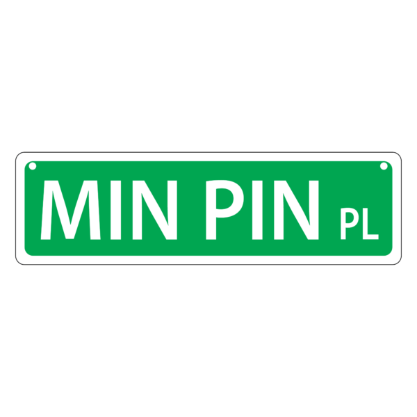 Min Pin Mini Street Sign