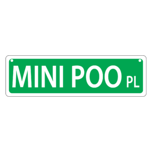 Mini Poo Mini Street Sign