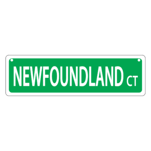 Newfoundland Mini Street Sign