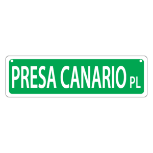 Presa Canario Mini Street Sign