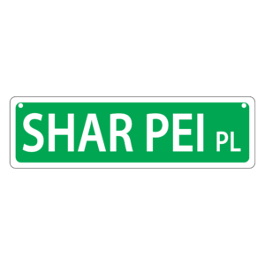 Shar Pei Mini Street Sign