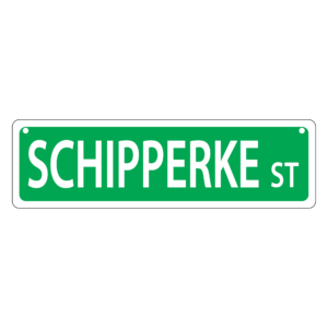 Shipperke Mini Street Sign