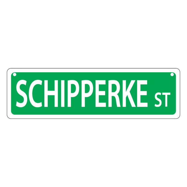 Shipperke Mini Street Sign