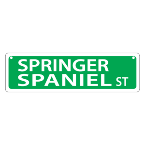 Springer Spaniel Mini Street Sign