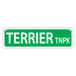 Terrier Mini Street Sign