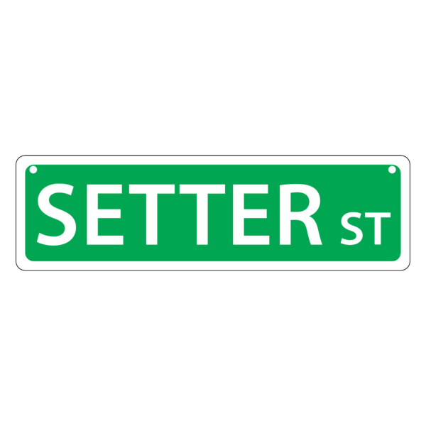 Setter Mini Street Sign