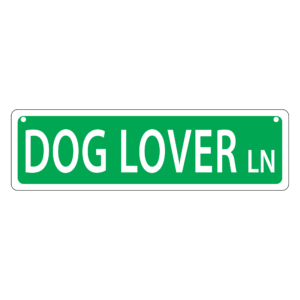 Dog Lovers Lane Mini Street Sign