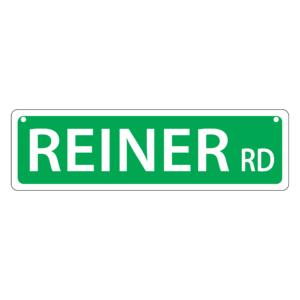 Reiner Mini Street Sign