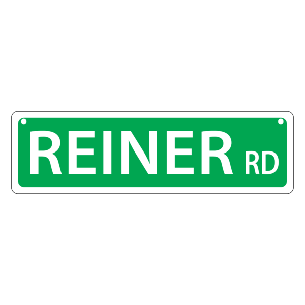 Reiner Mini Street Sign