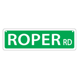 Roper Mini Street Sign