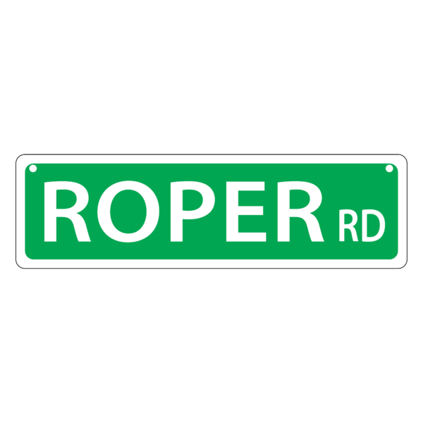 Roper Mini Street Sign