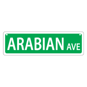 Arbian Mini Street Sign