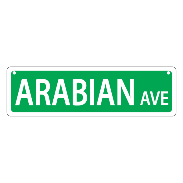 Arbian Mini Street Sign