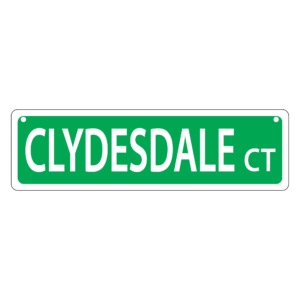 Clydedale Mini Street Sign