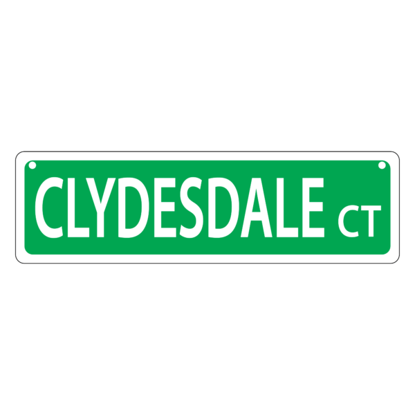 Clydedale Mini Street Sign