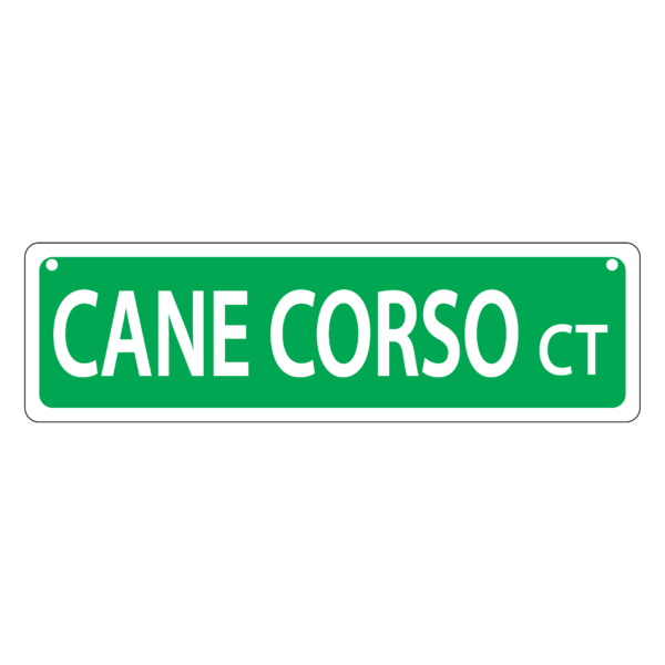 Cane Corso Mini Street Sign