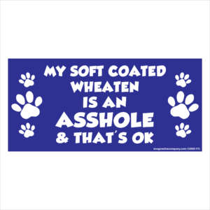 My Soft Coated Wheaten is an Asshole 2.75" x 5.75" Rectangle Magnet