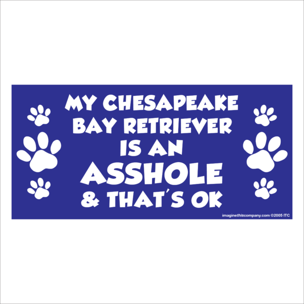 My Chesapeake Bay is an Asshole 2.75" x 5.75" Rectangle Magnet