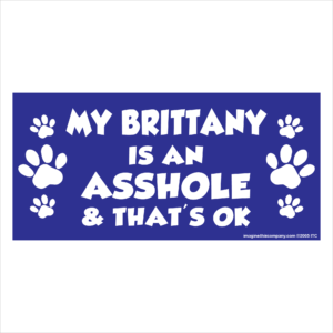 My Brittany is an Asshole 2.75" x 5.75" Rectangle Magnet