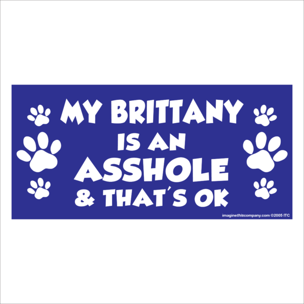 My Brittany is an Asshole 2.75" x 5.75" Rectangle Magnet