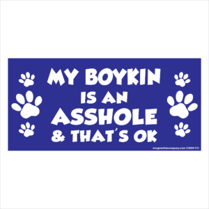 My Boykin is an Asshole 2.75" x 5.75" Rectangle Magnet
