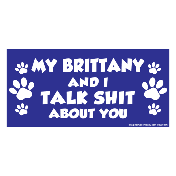 My Brittany And I Talk Shit About You 2.75" x 5.75" Rectangle Magnet