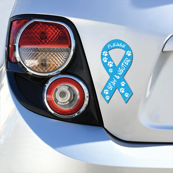Spay and Neuter Blue Ribbon Magnet - Image 3