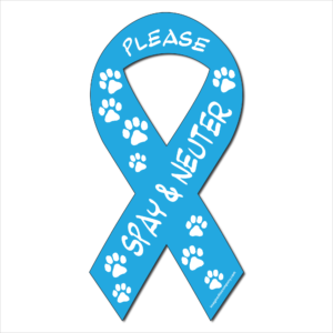 Spay and Neuter Blue Ribbon Magnet