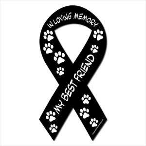 In Loving Memory of My Best Friend Black Ribbon Magnet