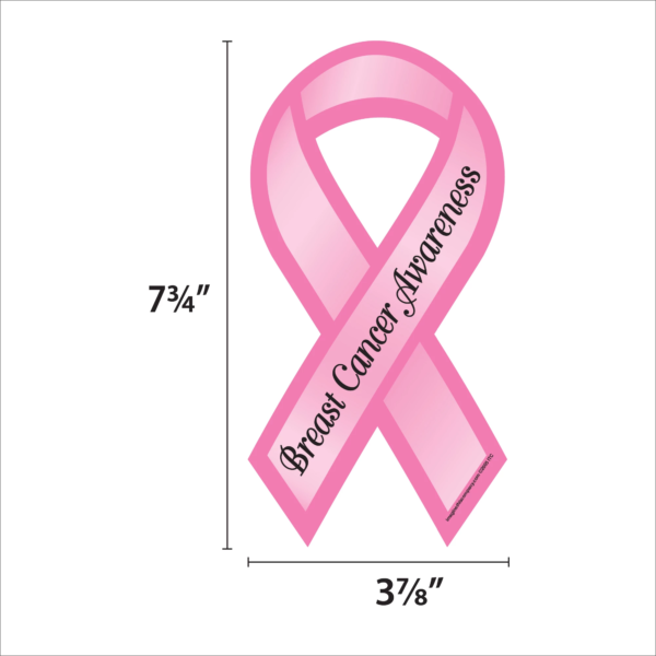 Breast Cancer Awareness Ribbon Magnet - Image 2