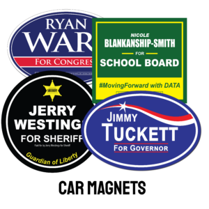 election material car magnets