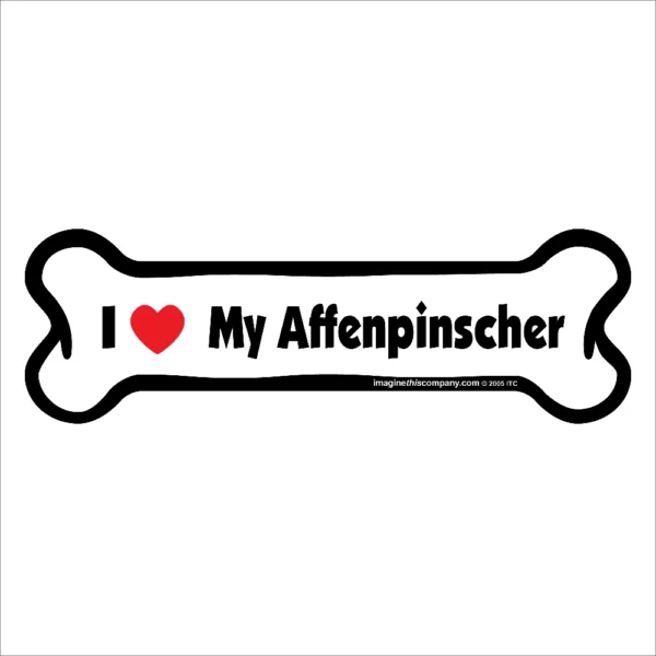 Affenpinscher Bone Magnet