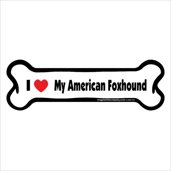 American Foxhound Bone Magnet