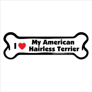 American Hairless Terrier Bone Magnet