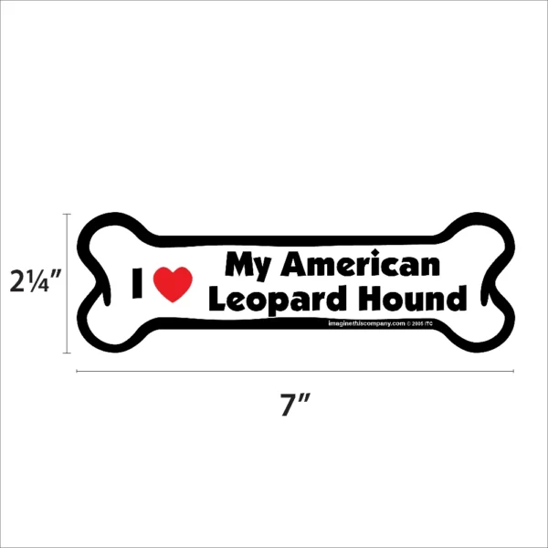 American Leopard Hound Bone Magnet - Image 2