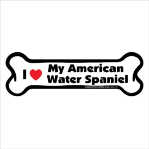 American Water Spaniel Bone Magnet