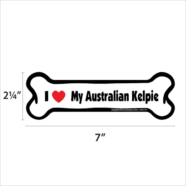 Australian Kelpie Bone Magnet - Image 2