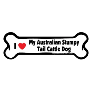 Australian Stumpy Tail Cattle Dog Bone Magnet