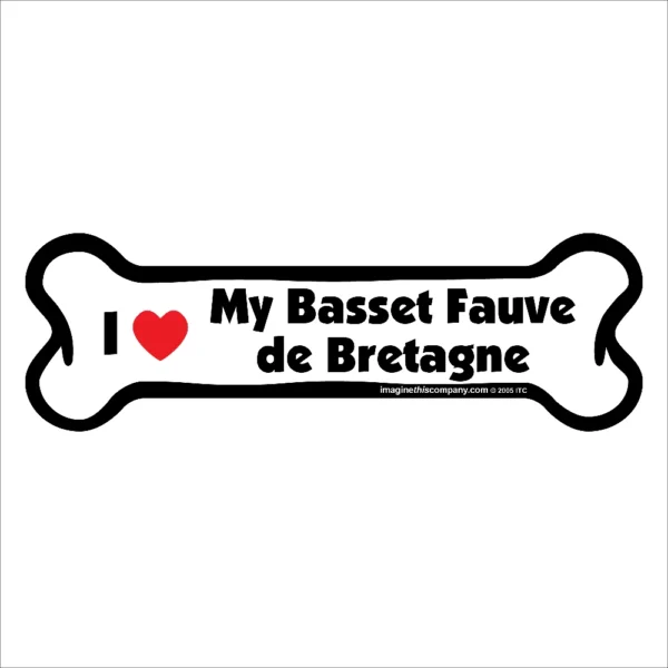 Basset Fauve de Bretagne Bone Magnet