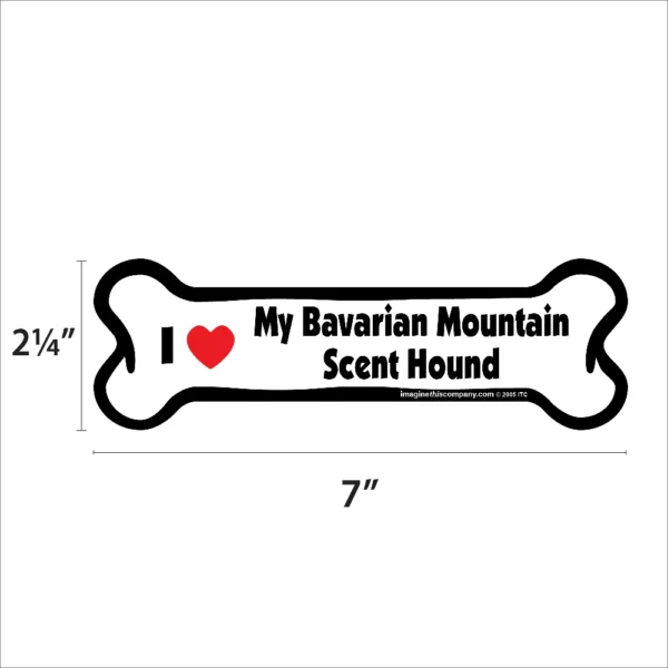 Bavarian Mountain Scent Hound Bone Magnet - Image 2