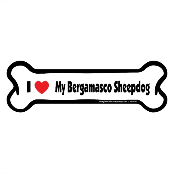 Belgian Sheepdog Bone Magnet