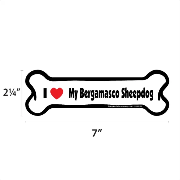 Belgian Sheepdog Bone Magnet - Image 2
