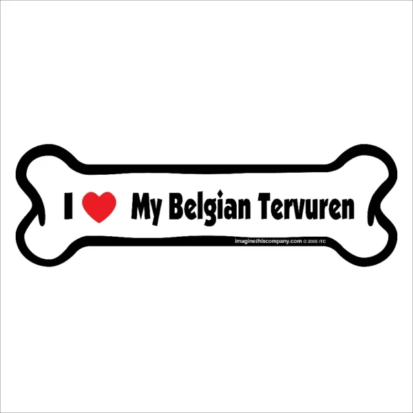 Belgian Tervuren Bone Magnet