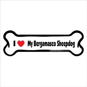 Bergamasco Sheepdog Bone Magnet