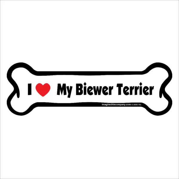 Biewer Terrier Bone Magnet