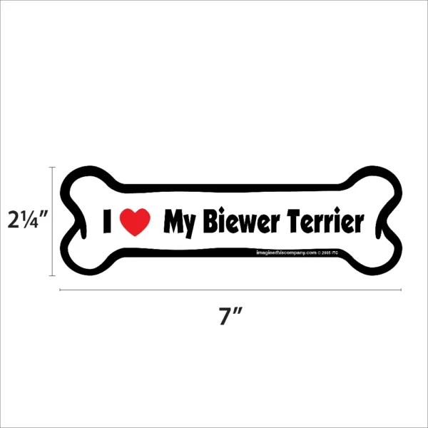 Biewer Terrier Bone Magnet - Image 2